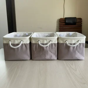 ৩টি ছোট সাইজের স্টোরেজ বাস্কেট