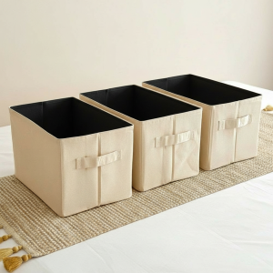 ৩টি মাঝারি সাইজের ফোল্ডেবল বাস্কেট